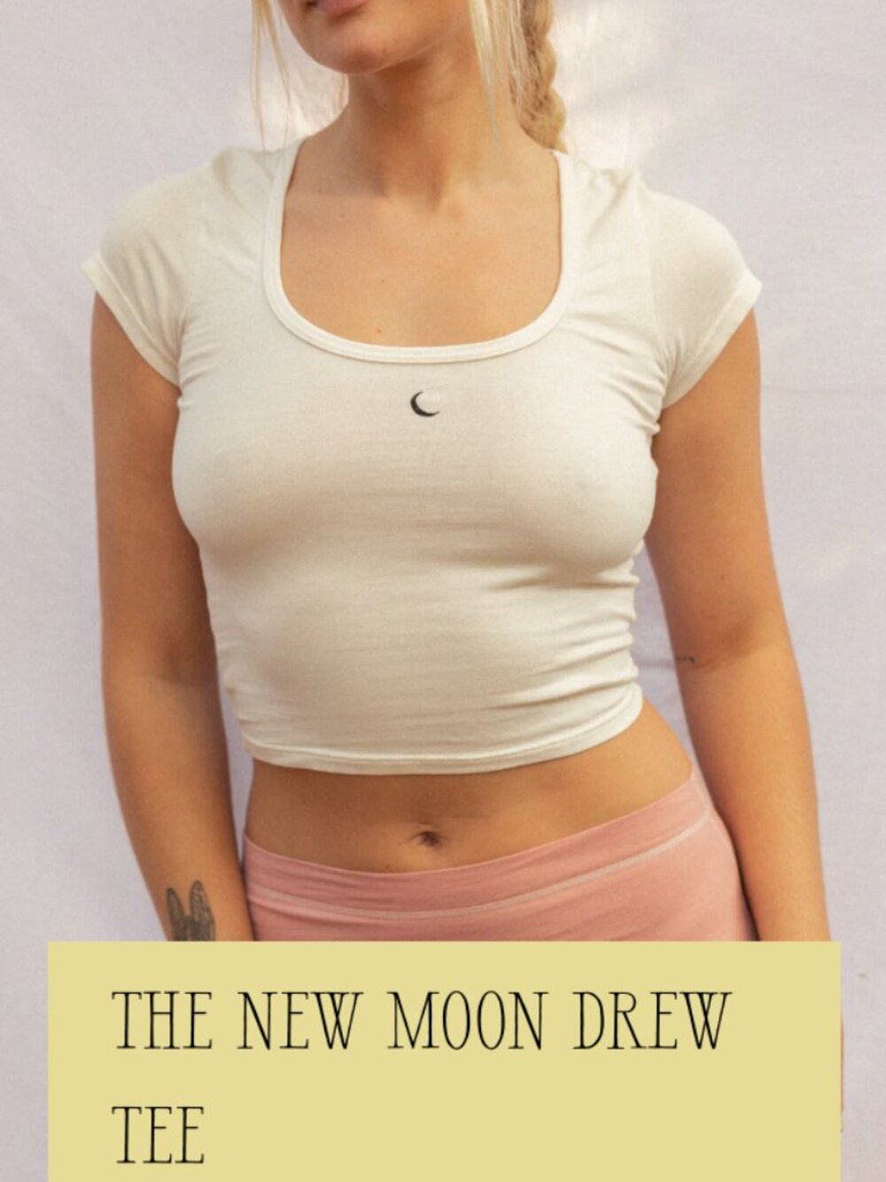 NWOT - Purusha People New Moon Drew Tee - Off White - S